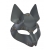 Серая маска Wolf с клепками - Sitabella - купить с доставкой в Архангельске