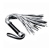 Серебристая плетка Struggle My Flogger с черной ручкой - 45 см. - Lovetoy - купить с доставкой в Архангельске