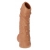 Телесная насадка с пупырышками и открытой головкой Nude Sleeve M - 12 см. - KOKOS - в Архангельске купить с доставкой