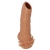 Телесная насадка с усиками и открытой головкой Nude Sleeve M - 12 см. - KOKOS - в Архангельске купить с доставкой
