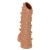 Телесная насадка с шипами и открытой головкой Nude Sleeve L - 14 см. - KOKOS - в Архангельске купить с доставкой