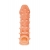Телесная закрытая насадка с пупырышками Cock Sleeve Size M - 15,6 см. - KOKOS - в Архангельске купить с доставкой