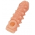 Телесная закрытая насадка с шариками Cock Sleeve Size S - 13,8 см. - KOKOS - в Архангельске купить с доставкой