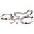 Металлические наручники Metal Leg Cuffs - Pipedream - купить с доставкой в Архангельске