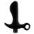 Черный анальный вибратор Silicone Vibrating Prostate Massager 01 - 10,8 см. - Blush Novelties - в Архангельске купить с доставкой