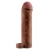 Коричневая насадка с кольцом Perfect 2 Extension with Ball Strap - 19 см. - Pipedream - в Архангельске купить с доставкой