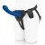 Синяя насадка Remote Control P-Spot G-Spot с черными трусиками - 20 см. - Pegasus - купить с доставкой в Архангельске