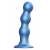 Голубая насадка Strap-On-Me Dildo Plug Balls size S - Strap-on-me - купить с доставкой в Архангельске