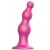 Розовая насадка Strap-On-Me Dildo Plug Beads size S - Strap-on-me - купить с доставкой в Архангельске