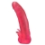 Розовая насадка для страпона с клиторальными лепестками - 18,5 см. - LOVETOY (А-Полимер) - купить с доставкой в Архангельске
