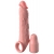 Телесная насадка-удлинитель 2 Inch Silicone X-tension with Strap - 20,3 см. - Pipedream - в Архангельске купить с доставкой
