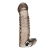 Дымчатая насадка на пенис с вибрацией  Vibrating Penis Enhancing Sleeve Extension - 13,3 см. - BlueLine - в Архангельске купить с доставкой