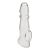 Прозрачная насадка для пениса Girthy Penis Enhancing Sleeve Extension - 17,1 см. - BlueLine - в Архангельске купить с доставкой