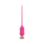 Розовый тонкий стимулятор Nipple Vibrator - 23 см. - I-MOON - купить с доставкой в Архангельске