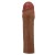 Коричневая насадка на пенис Chane - 18 см. - Baile - в Архангельске купить с доставкой