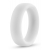 Белое люминесцентное эрекционное кольцо Silicone Glo Cock Ring - Blush Novelties - в Архангельске купить с доставкой