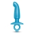 Голубая анальная пробка для массажа простаты Hither Silicone Prostate Plug - 14,3 см. - b-Vibe - в Архангельске купить с доставкой