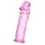 Розовая насадка фаллической формы - 12,5 см. - A-toys - в Архангельске купить с доставкой