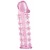 Розовая насадка на пенис с шипами - 12,5 см. - A-toys - в Архангельске купить с доставкой