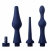Набор из 3 универсальных насадок для анального душа Universal 3 Piece Silicone Enema Attachment Set - XR Brands - купить с доставкой в Архангельске