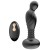 Черный массажер простаты с вибрацей и возвратно-поступательными движениями - Boys of Toys - в Архангельске купить с доставкой