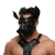 Черная кожаная маска «Собака» - Crazy Handmade - купить с доставкой в Архангельске