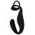 Черное эрекционное кольцо со стимуляцией промежности и анальной пробкой Cock Ring with RC Prostate Plug - Orion - в Архангельске купить с доставкой