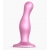 Розовая насадка Strap-On-Me Dildo Plug Curvy size M - Strap-on-me - купить с доставкой в Архангельске