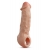 Телесная насадка-удлинитель Intrepid 9.25 Inch Realistic Penis Extender Sleeve - 23,5 см. - Blush Novelties - в Архангельске купить с доставкой