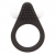 Чёрное эрекционное кольцо LIT-UP SILICONE STIMU RING 1 BLACK - Dream Toys - в Архангельске купить с доставкой