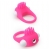 Розовое эрекционное кольцо с щеточкой LIT-UP SILICONE STIMU RING 5 - Dream Toys - в Архангельске купить с доставкой