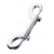 Серебристый двухсторонний карабин TOYFA Metal - ToyFa - купить с доставкой в Архангельске
