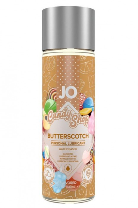 Смазка на водной основе Candy Shop Butterscotch с ароматом ирисок - 60 мл. - System JO - купить с доставкой в Архангельске