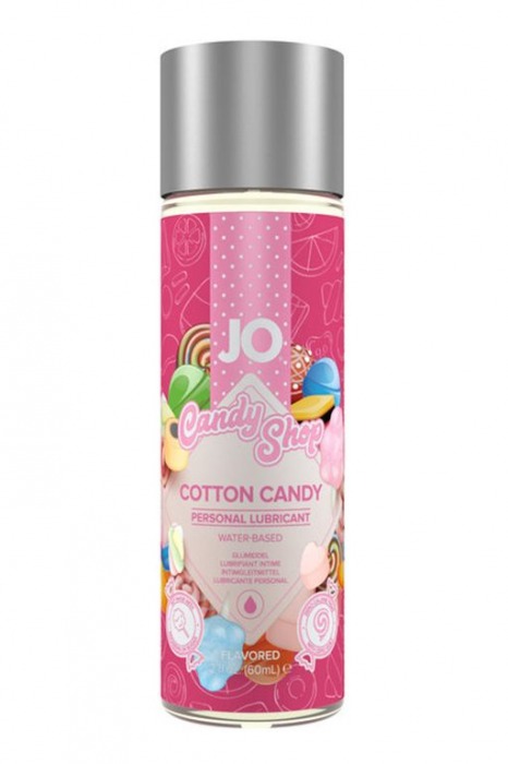 Смазка на водной основе Candy Shop Cotton Candy с ароматом сладкой ваты - 60 мл. - System JO - купить с доставкой в Архангельске