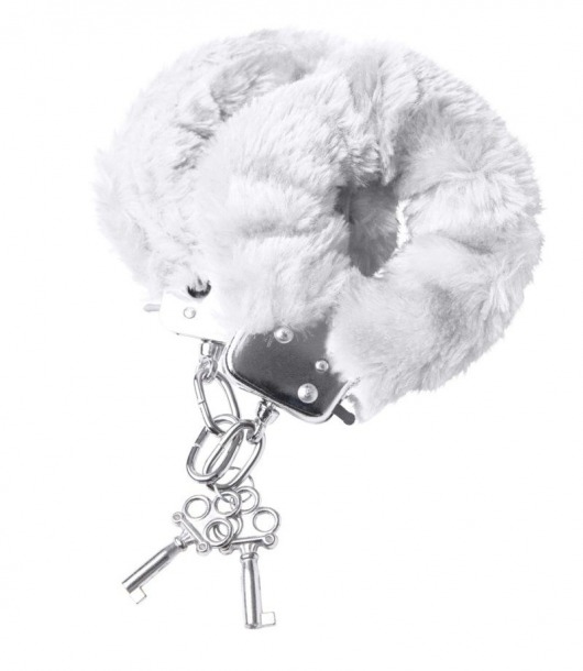 Наручники с белой меховой опушкой - ToyFa - купить с доставкой в Архангельске