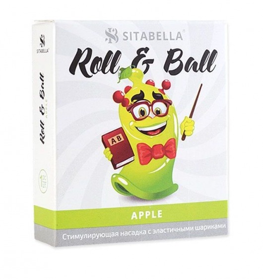 Стимулирующий презерватив-насадка Roll   Ball Apple - Sitabella - купить с доставкой в Архангельске