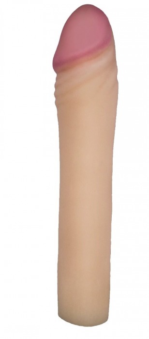 Телесная насадка-удлинитель из неоскин - 20 см. - LOVETOY (А-Полимер) - в Архангельске купить с доставкой