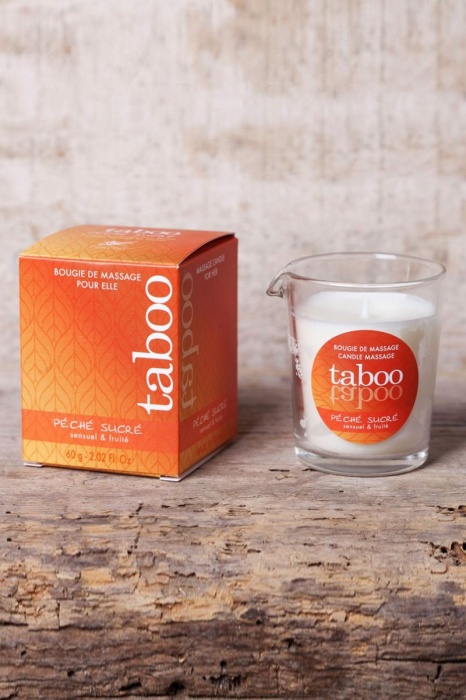 Массажное аромамасло с афродизиаками для женщин RUF Taboo Peche sucre - 60 гр. - RUF - купить с доставкой в Архангельске