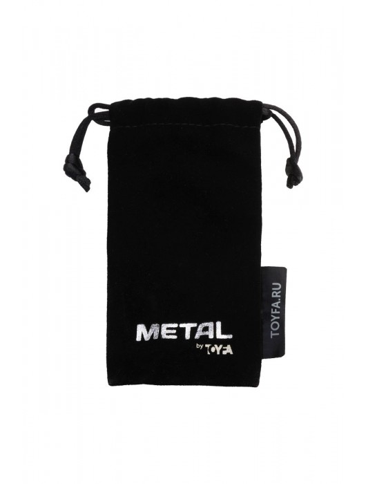 Серебристая коническая анальная пробка с красным кристаллом-сердечком - 7 см. - ToyFa - купить с доставкой в Архангельске