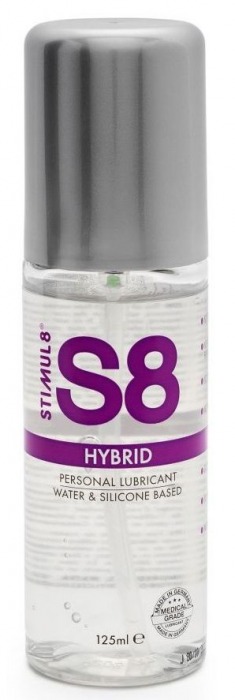 Интимная смазка на водно-силиконовой основе S8 Hybrid - 125 мл. - Stimul8 - купить с доставкой в Архангельске