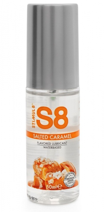 Лубрикант S8 Flavored Lube со вкусом солёной карамели - 50 мл. - Stimul8 - купить с доставкой в Архангельске