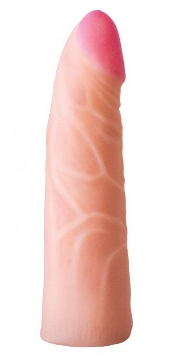 Фаллическая насадка на трусики харнесс - 17,5 см. - LOVETOY (А-Полимер) - купить с доставкой в Архангельске