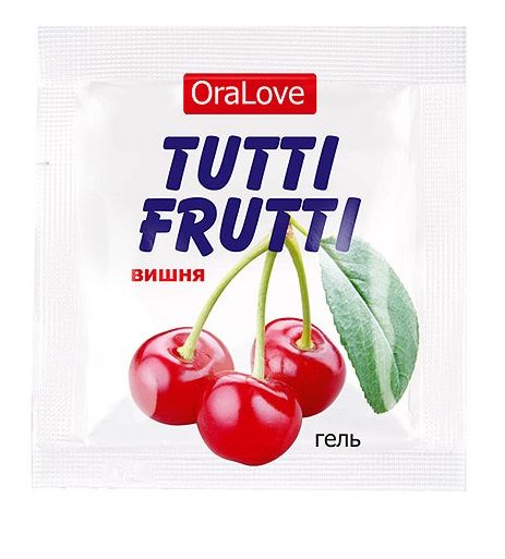 Пробник гель-смазки Tutti-frutti с вишнёвым вкусом - 4 гр. - Биоритм - купить с доставкой в Архангельске