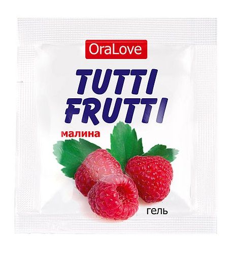 Пробник гель-смазки Tutti-frutti с малиновым вкусом - 4 гр. - Биоритм - купить с доставкой в Архангельске