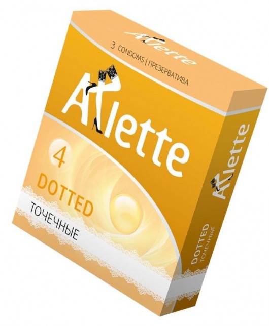 Презервативы Arlette Dotted с точечной текстурой - 3 шт. - Arlette - купить с доставкой в Архангельске