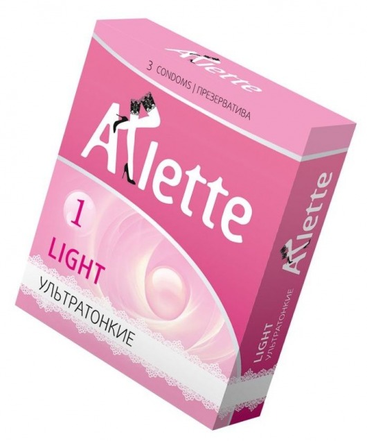 Ультратонкие презервативы Arlette Light - 3 шт. - Arlette - купить с доставкой в Архангельске