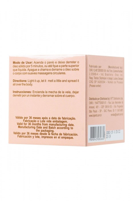 Массажная свеча для поцелуев Peach с ароматом персика - 30 гр. - INTT - купить с доставкой в Архангельске