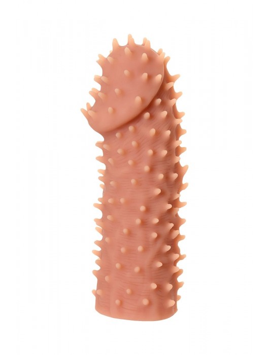 Телесная реалистичная насадка KOKOS Extreme Sleeve 07 с дополнительной стимуляцией - 12,7 см. - KOKOS - в Архангельске купить с доставкой