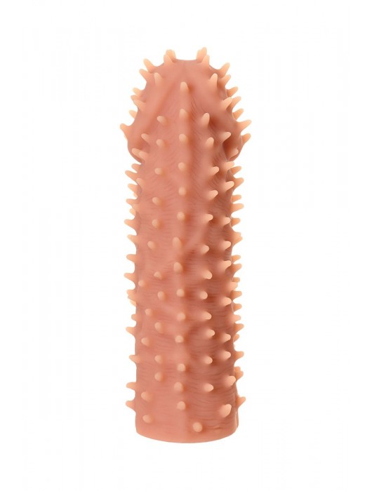 Телесная реалистичная насадка KOKOS Extreme Sleeve 07 с дополнительной стимуляцией - 12,7 см. - KOKOS - в Архангельске купить с доставкой