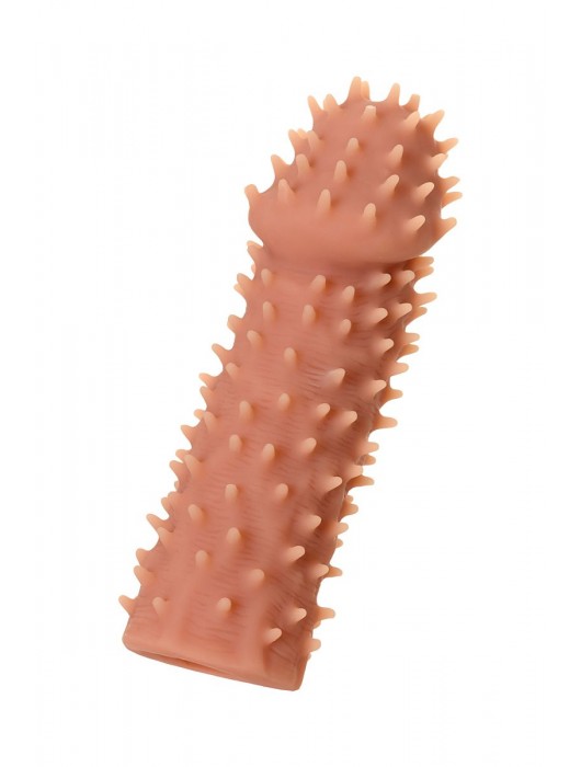 Телесная реалистичная насадка KOKOS Extreme Sleeve 07 с дополнительной стимуляцией - 12,7 см. - KOKOS - в Архангельске купить с доставкой